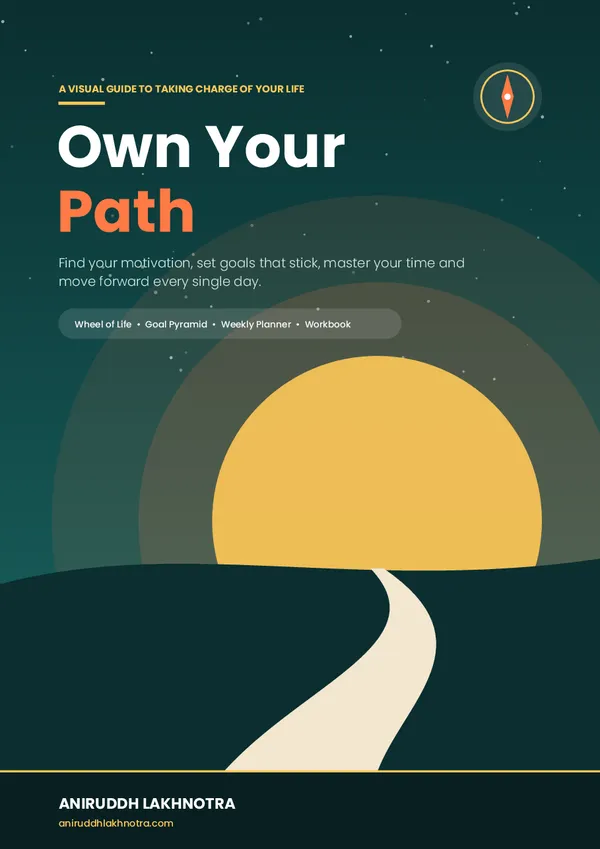 Own Your Path eBook cover by Aniruddh Lakhnotra