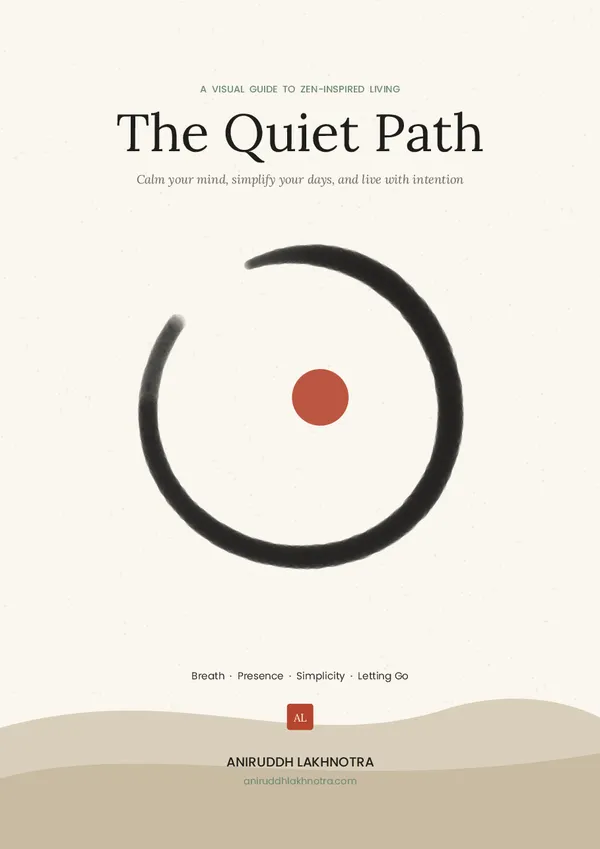 The Quiet Path eBook cover by Aniruddh Lakhnotra
